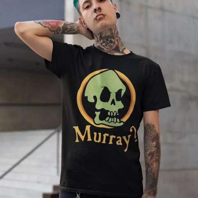 Retro Gaming Island - Heavy Cotton T Shirt Monkey Island