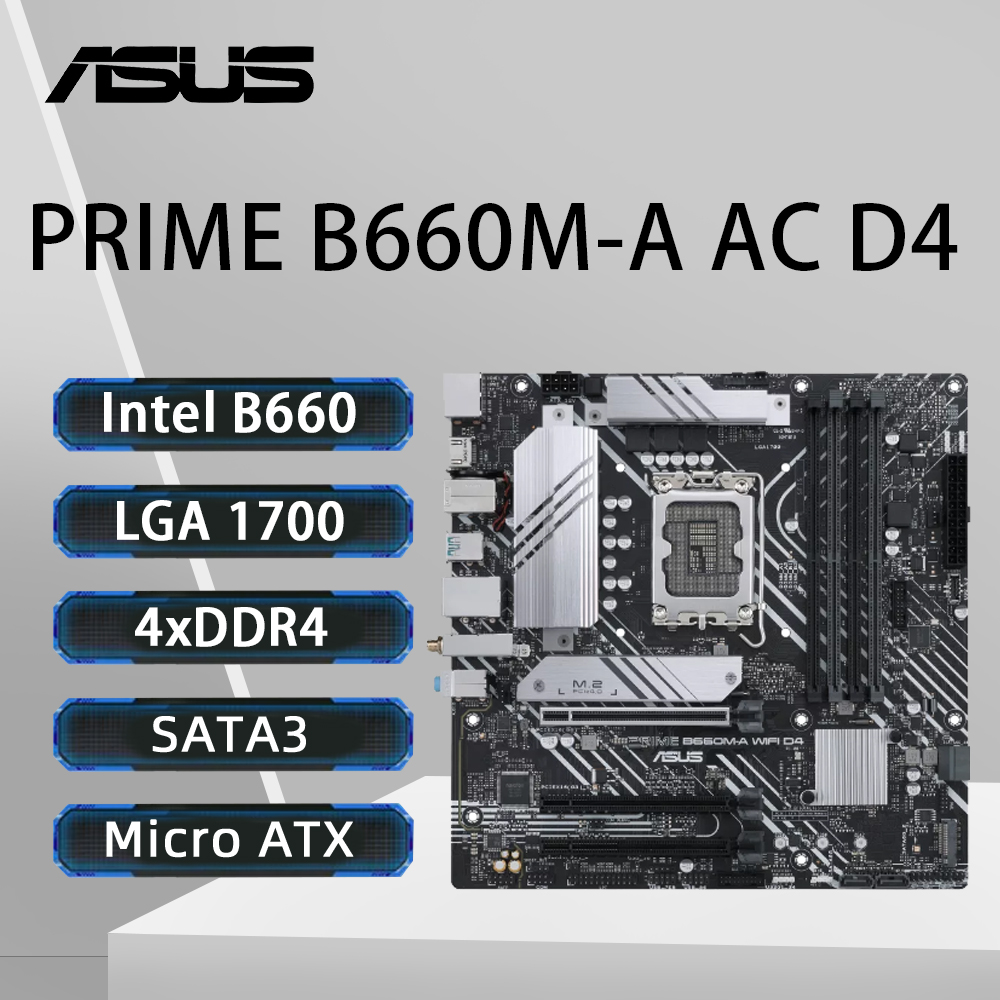 Intel Cpu Core I9 - ASUS PRIME B660M-A AC D4 Motherboard