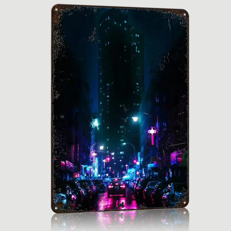 Retro Gaming York - New York Alley Metal Poster Custom