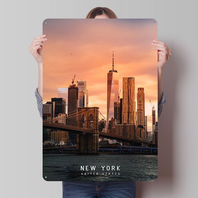 Retro Gaming York - New York Tinplate Poster Custom Wall