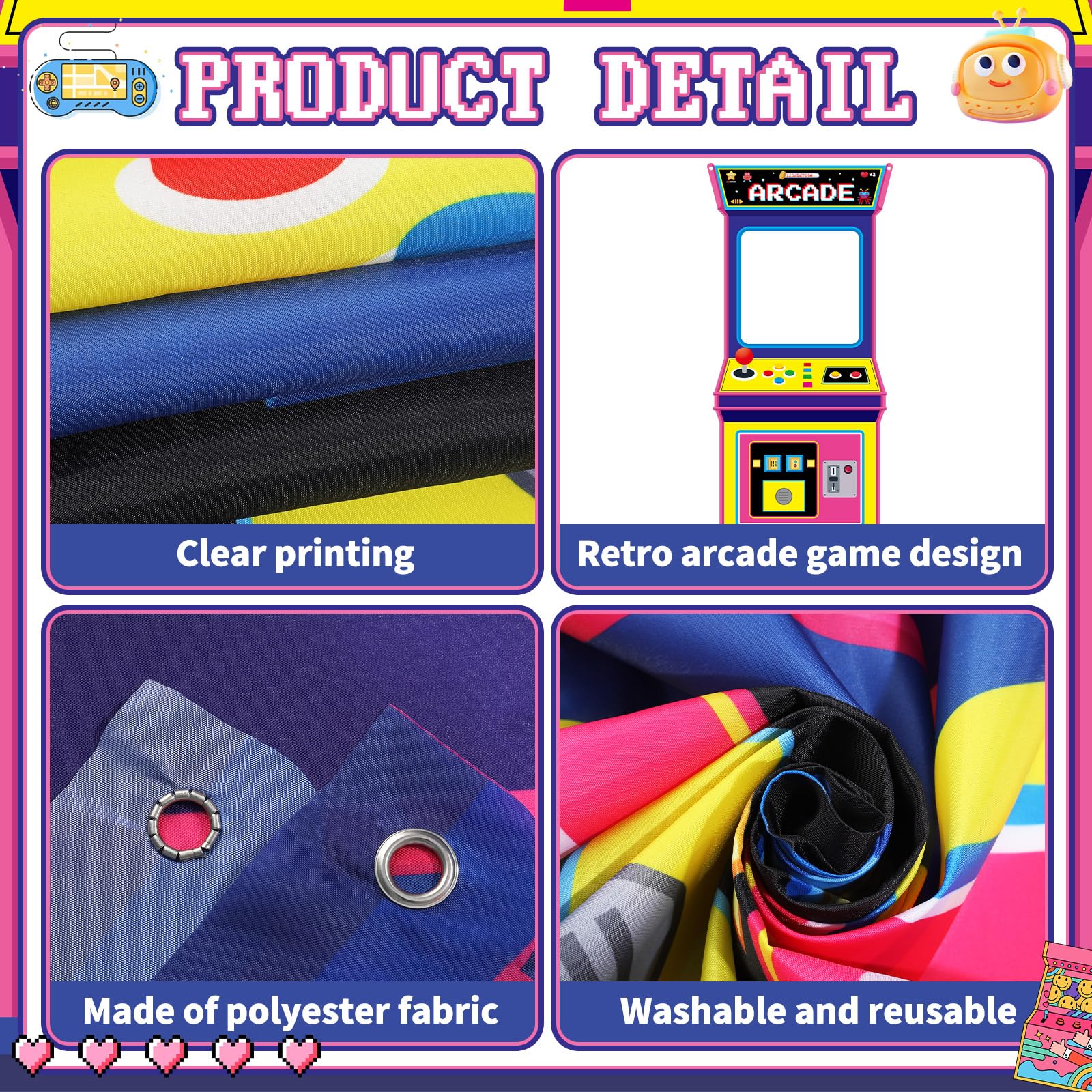 Retro Video Gaming Fabric Arca - đánh giá và giá Retro Gaming Games