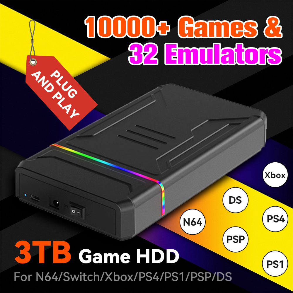 3TB External Retro Game HDD Em - đánh giá và giá Retro Gaming Xbox