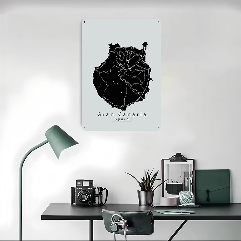 Gran Canaria Island Map Metal  - đánh giá và giá Retro Gaming Island