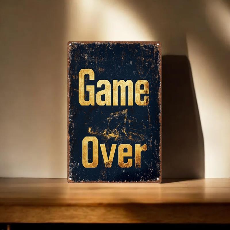 Vintage Game Over Metal Tin Si - đánh giá và giá Retro Gaming Games