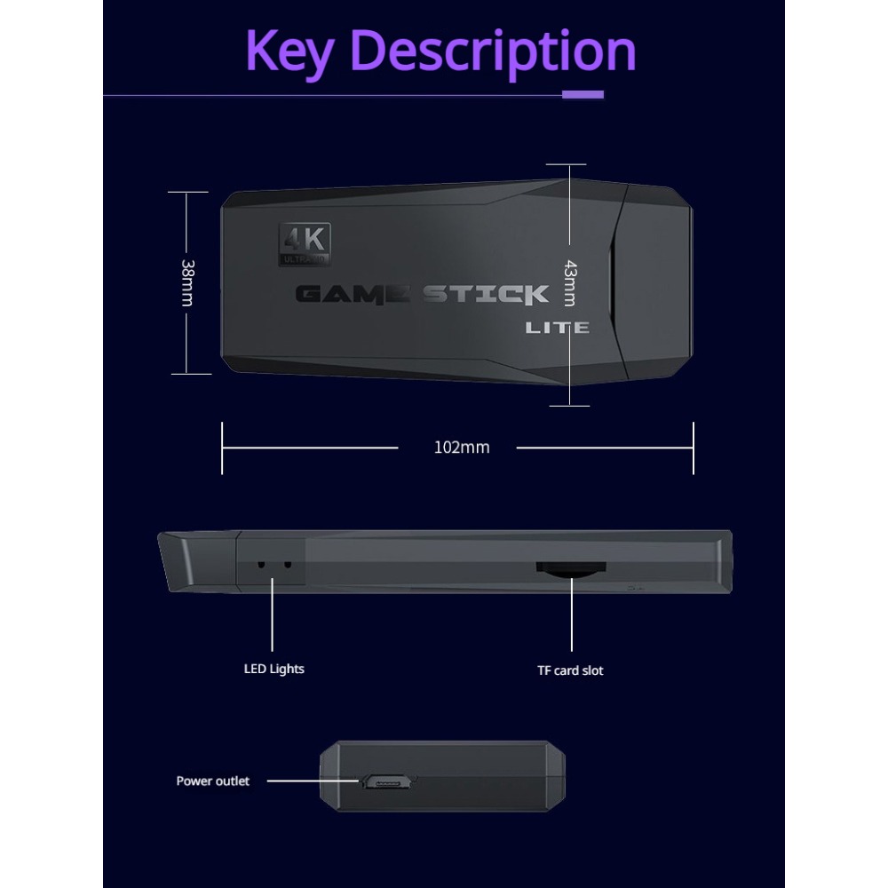 Portable 4K Retro Game Stick C - đánh giá và giá Retro Gaming Xbox