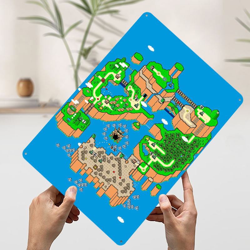Dinosaur Land Metal Poster Cus - đánh giá và giá Retro Gaming Island