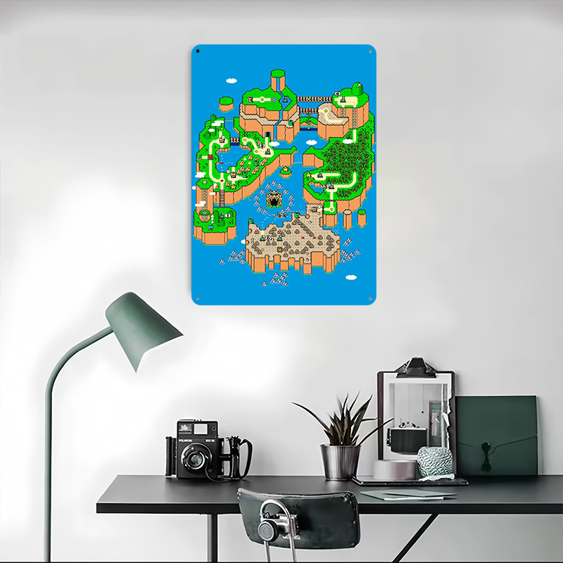 Dinosaur Land Metal Poster Cus - đánh giá và giá Retro Gaming Island