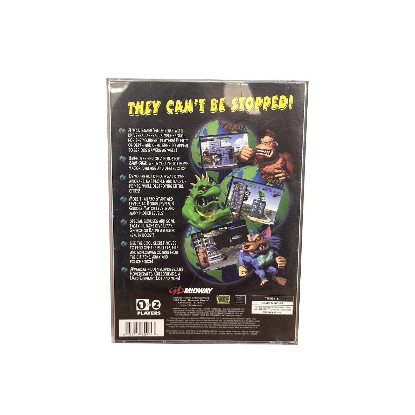 Saturn Copy Disc Game rampage  - đánh giá và giá Retro Gaming Consoles