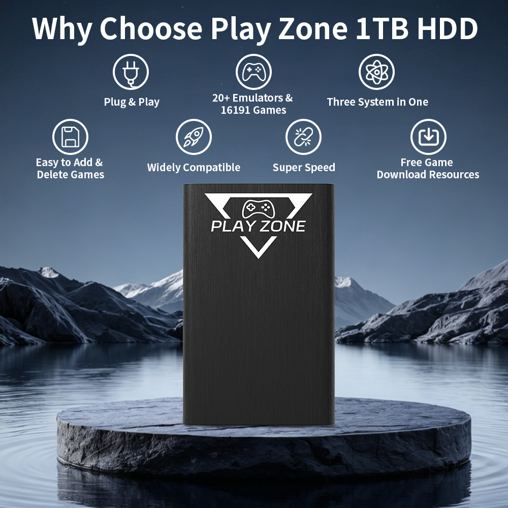 Play Zone 1TB Portable Gaming  - đánh giá và giá Retro Gaming Xbox