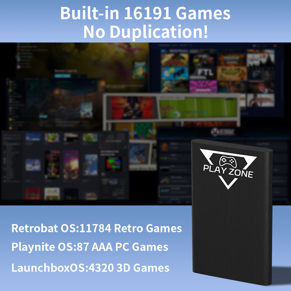 Play Zone 1TB Portable Gaming  - đánh giá và giá Retro Gaming Xbox