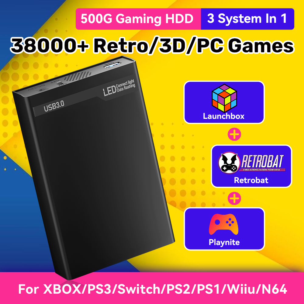 Mix500G Portable Game Hard Dri - đánh giá và giá Retro Gaming Xbox