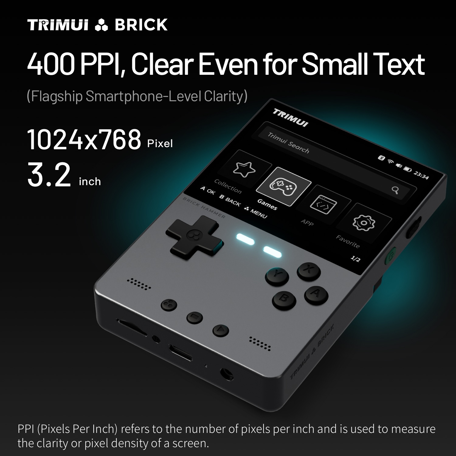 TRIMUI BRICK HAMMER Retro Hand - đánh giá và giá Retro Gaming Kiosk