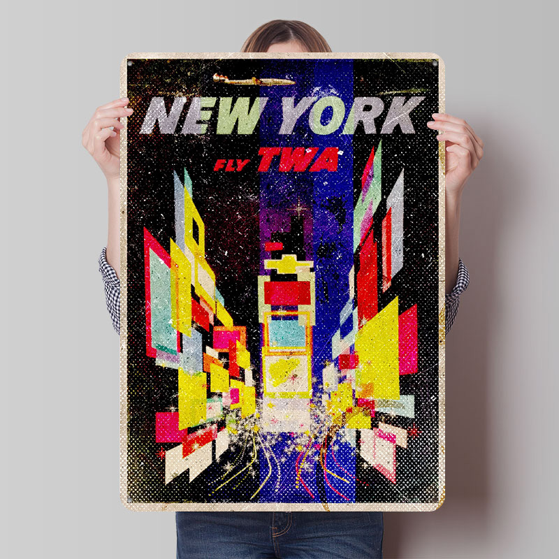 New York Fly TWA Tinplate Post - đánh giá và giá Retro Gaming York