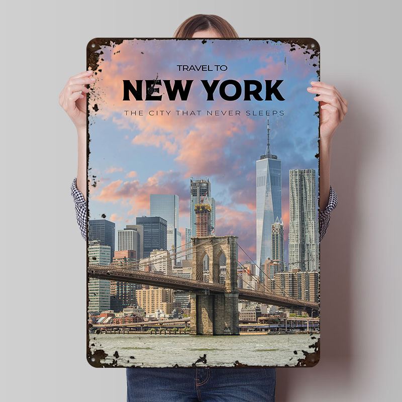 New York Travel Print Poster C - đánh giá và giá Retro Gaming York