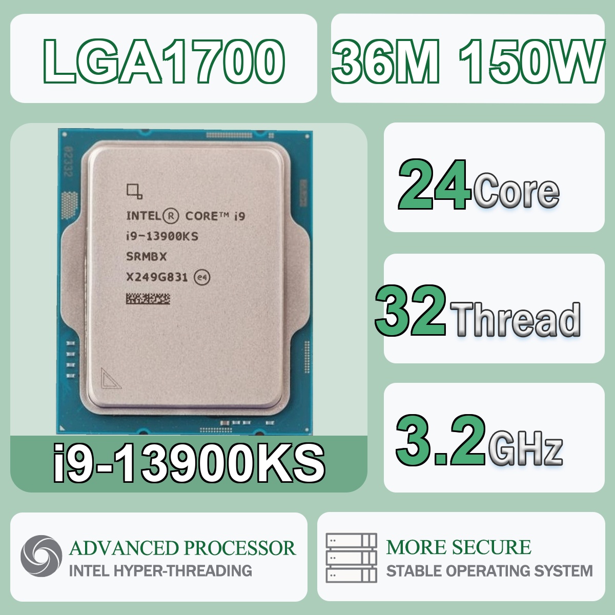 Intel Core i9-13900KS 24C/32T  - đánh giá và giá Intel Cpu Core I9